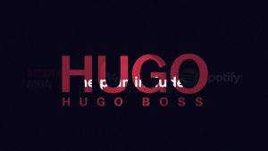 Editing, color grading, motion graphics and animations for a case video production for a Hugo Boss and Spotify collaboration