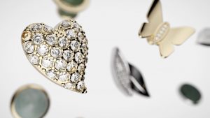Advanced 3D modelling and animation in this 3d image demo video for Dyrberg/Kern's Compliments jewellery collection
